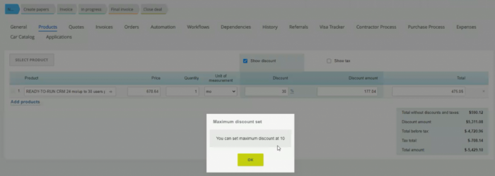 Product Discount Access Permissions