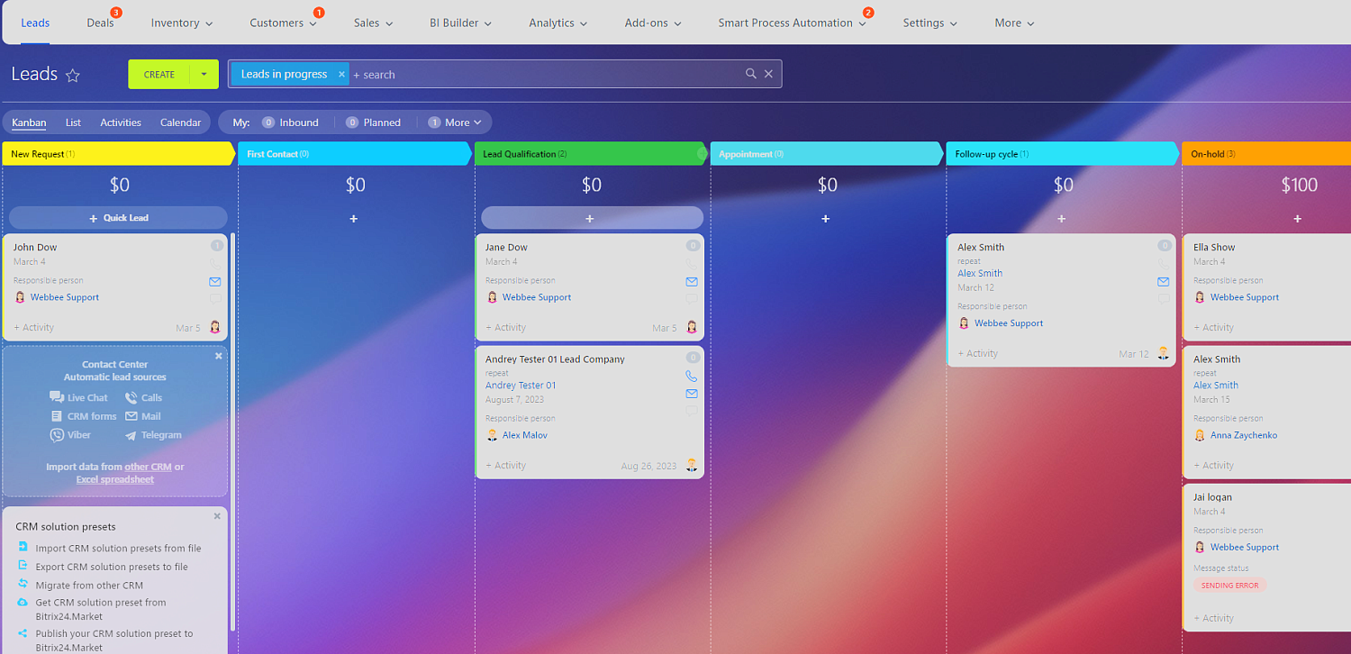 SalesMaster - Bitrix24 CRM Preset with self installation SalesMaster - Bitrix24 CRM Preset with self installation